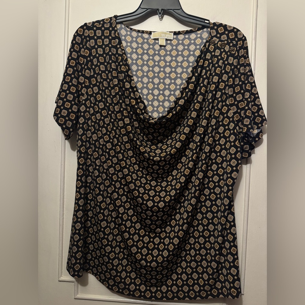 Michael kors plus size printed top